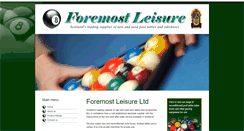 Desktop Screenshot of foremostleisure.co.uk