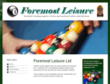 Tablet Screenshot of foremostleisure.co.uk